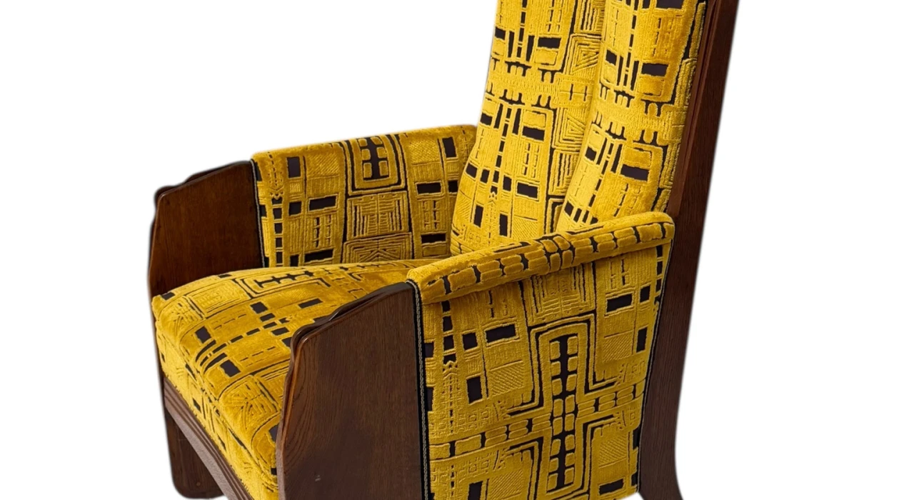 Art Deco Amsterdamse School Lounge Chair by Cornelis van der Sluys, 1918